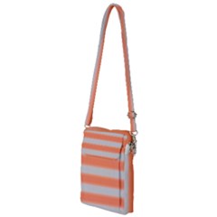 Bold Stripes Orange Pattern Multi Function Travel Bag by BrightVibesDesign