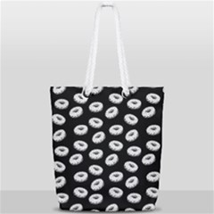 Donuts Pattern Full Print Rope Handle Tote (small) by Valentinaart