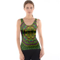 Butterfly Flower Jungle And Full Of Leaves Everywhere Tank Top by pepitasart