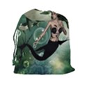 Wonderful Dark Mermaid With Awesome Orca Drawstring Pouch (XXL) View2