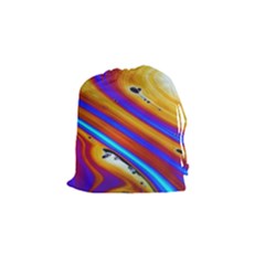 Soap Bubble Color Colorful Drawstring Pouch (small) by Celenk
