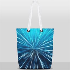 Background Structure Lines Full Print Rope Handle Tote (small) by Celenk