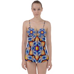 Pattern Abstract Background Art Babydoll Tankini Set by Celenk