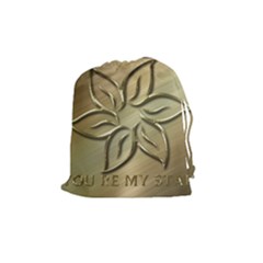 You Are My Star Drawstring Pouch (medium) by NSGLOBALDESIGNS2