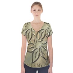 You Are My Star Short Sleeve Front Detail Top by NSGLOBALDESIGNS2