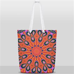 Abstract Art Abstract Background Full Print Rope Handle Tote (small) by Simbadda
