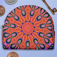 Abstract Art Abstract Background Horseshoe Style Canvas Pouch by Simbadda