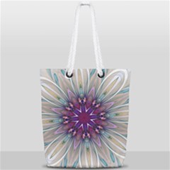 Mandala Kaleidoscope Ornament Full Print Rope Handle Tote (small) by Simbadda