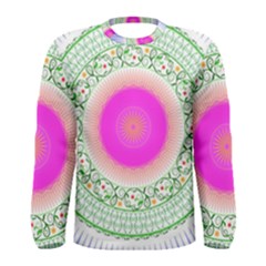 Flower Abstract Floral Men s Long Sleeve Tee by Simbadda