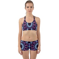 Kaleidoscope Shape Abstract Design Back Web Gym Set by Simbadda
