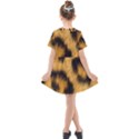 Animal print Leopard Kids  Short Sleeve Shirt Dress View2