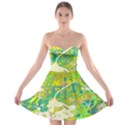 Floral 1 abstract Strapless Bra Top Dress View1