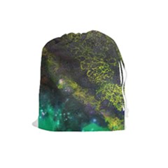 Deep In The Reef Drawstring Pouch (large) by ArtByAng