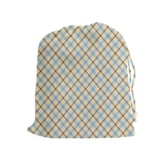 Plaid 2 Drawstring Pouch (xl) by dressshop