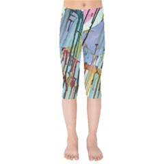Chaos In Colour  Kids  Capri Leggings  by ArtByAng