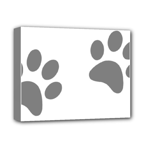 Pets Footprints Deluxe Canvas 14  X 11  (stretched) by Hansue
