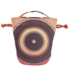 Ornamental Shape Concentric Round Drawstring Bucket Bag by Nexatart
