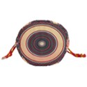 Ornamental Shape Concentric Round Drawstring Bucket Bag View3