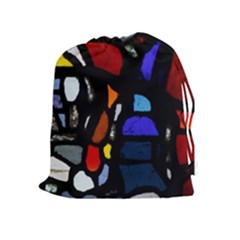 Art Bright Lead Glass Pattern Drawstring Pouch (xl) by Nexatart