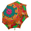 Pattern Texture Background Color Hook Handle Umbrellas (Large) View2