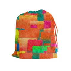 Pattern Texture Background Color Drawstring Pouch (xl) by Nexatart