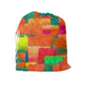 Pattern Texture Background Color Drawstring Pouch (XL) View2