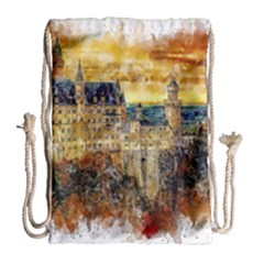 Architecture Castle Fairy Castle Drawstring Bag (large) by Nexatart