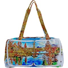 Lake Chalet Mountain Art Multi Function Bag by Nexatart