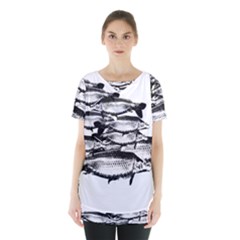 Carp Fish Skirt Hem Sports Top by kunstklamotte023