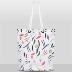Watercolor Tablecloth Fabric Design Full Print Rope Handle Tote (small) by Sapixe
