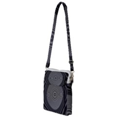 Digital Art Background Black White Multi Function Travel Bag by Sapixe