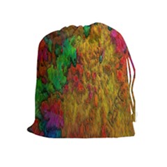 Background Color Template Abstract Drawstring Pouch (xl) by Sapixe