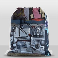 Lost Places Abandoned Train Station Drawstring Bag (small) by Sapixe