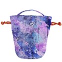 Background Art Abstract Watercolor Drawstring Bucket Bag View1