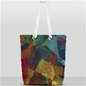 Background Color Template Abstract Full Print Rope Handle Tote (Small) View2