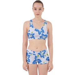 Hibiscus Wallpaper Flowers Floral Work It Out Gym Set by Sapixe