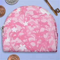 Plant Flowers Bird Spring Horseshoe Style Canvas Pouch by Sapixe
