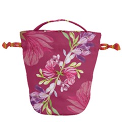 Motif Design Textile Design Drawstring Bucket Bag by Sapixe