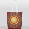 Badge Gilding Sun Red Oriental Full Print Rope Handle Tote (Small) View2