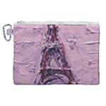 Ooh LaLa Purple Rain Canvas Cosmetic Bag (XL)