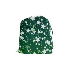 Christmas Star Advent Background Drawstring Pouch (medium) by Sapixe