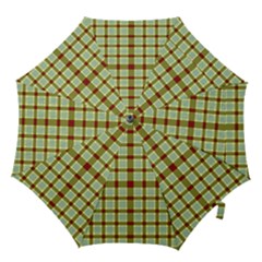 Geometric Tartan Pattern Square Hook Handle Umbrellas (large) by Sapixe