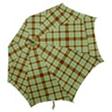 Geometric Tartan Pattern Square Hook Handle Umbrellas (Large) View2
