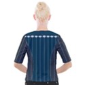 Pinstripe in Diamond Head Pins Pattern Cropped Button Cardigan View2