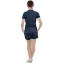 Pinstripe in Diamond Head Pins Pattern Women s Mesh Tee and Shorts Set View2