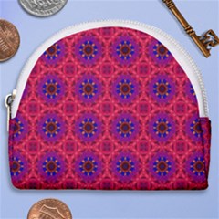 Retro Abstract Boho Unique Horseshoe Style Canvas Pouch by Sapixe