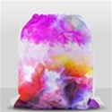 Background Drips Fluid Colorful Drawstring Bag (Small) View2