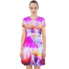 Background Drips Fluid Colorful Adorable In Chiffon Dress by Sapixe