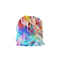 Background Drips Fluid Colorful Drawstring Pouch (Small) View2