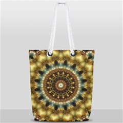 Pattern Abstract Background Art Full Print Rope Handle Tote (small) by Sapixe